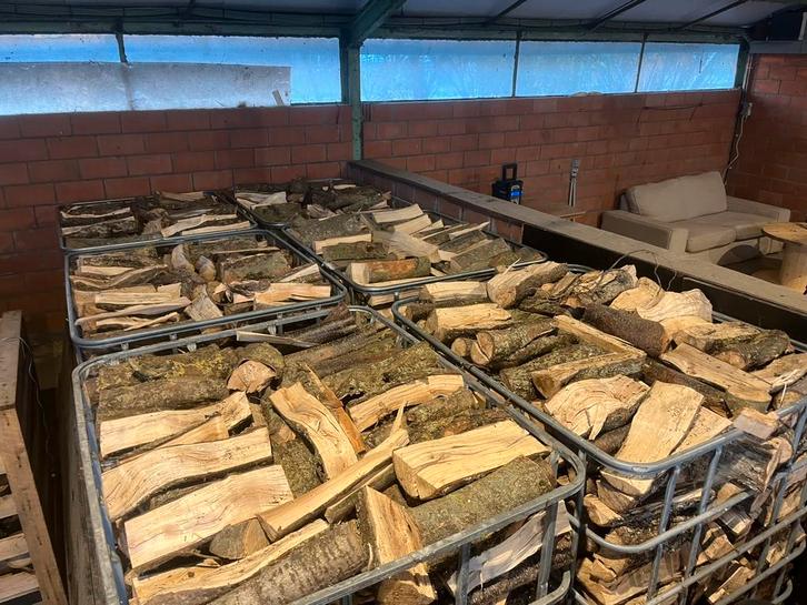 Gemengd brandhout te koop!, Tuin en Terras, Brandhout, Blokken, Overige houtsoorten, 6 m³ of meer, Ophalen