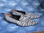 italiaanse blikvangers, lederen schoenen, zebra print, M36.5, Kleding | Dames, Angela c., Schoenen met lage hakken, Overige kleuren