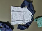 wit t-shirt, longsleef met blauwe mouwen, CA, 104, Enfants & Bébés, Vêtements enfant | Taille 98, Enlèvement ou Envoi, Comme neuf