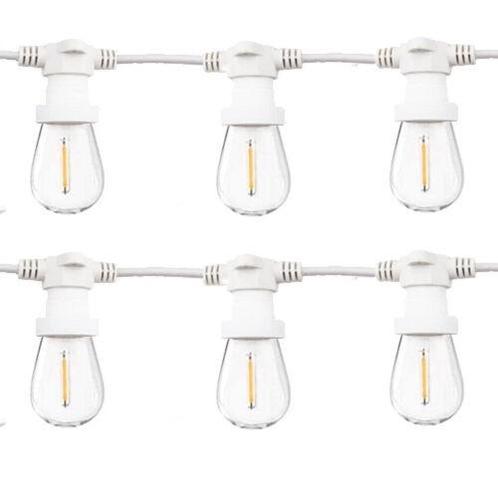 Verhuur - Lichtslinger wit 10m - 10 lampen, Hobby en Vrije tijd, Feestartikelen | Verhuur, Zo goed als nieuw, Ophalen of Verzenden