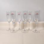 6 glazen champagne De Castellane nieuwstaat hoogte 17,5 cm, Verzamelen, Glas en Drinkglazen, Ophalen of Verzenden