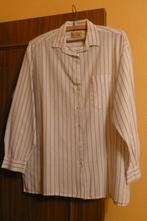 Blouse blanche avec lignes grises - taille M, Ophalen