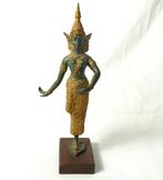 Bronzen beeldje van een Oosterse danseres, Gebruikt, Ophalen of Verzenden, Mens