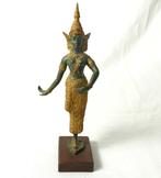 Bronzen beeldje van een Oosterse danseres, Ophalen of Verzenden, Gebruikt, Mens