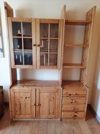 Meuble buffet en pin en bon état, Maison & Meubles, Armoires | Buffets, Avec tablette(s), 150 à 200 cm, Enlèvement, Utilisé