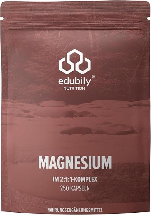 edubily nutrition Magnesiumcomplexe capsules GRATIS LEV, Sport en Fitness, Gezondheidsproducten en Wellness, Nieuw, Overige typen