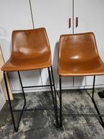 Barkrukken, nieuw, lederlook, cognac kleur, Huis en Inrichting, Barkrukken, Ophalen, Nieuw