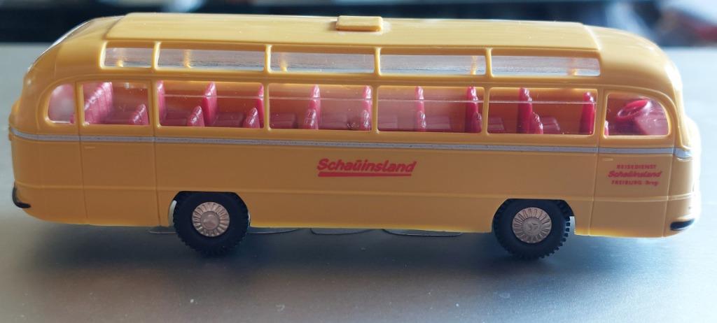BUS DE VOYAGE MERCEDES-BENZ H0LK 0907 ANNÉES 50-60 1:87., Hobby & Loisirs créatifs, Voitures miniatures | 1:87, Utilisé, Bus ou Camion
