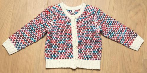 Kleurrijke winter cardigan Esprit, maat 92/98, Kinderen en Baby's, Kinderkleding | Maat 92, Gebruikt, Meisje, Trui of Vest, Ophalen of Verzenden