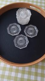 glazen onderleggers, Antiek en Kunst, Ophalen of Verzenden