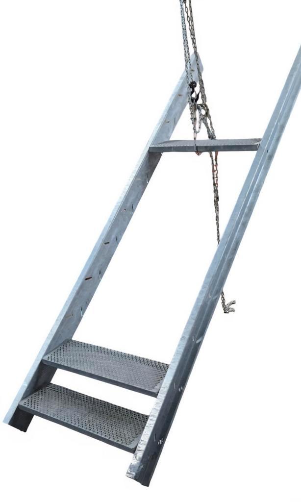 Galva trappen stalen profielen trapwangen trapbomen verzinkt, Doe-het-zelf en Bouw, Steigers, Zo goed als nieuw, Overige typen