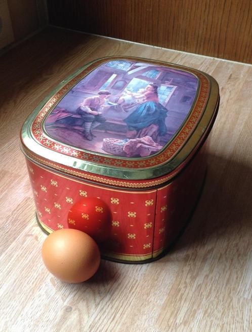 Vintage middelgroot blik Bruynooghe Koffie Kortrijk, Verzamelen, Blikken, Gebruikt, Koffie, Overige merken, Ophalen of Verzenden