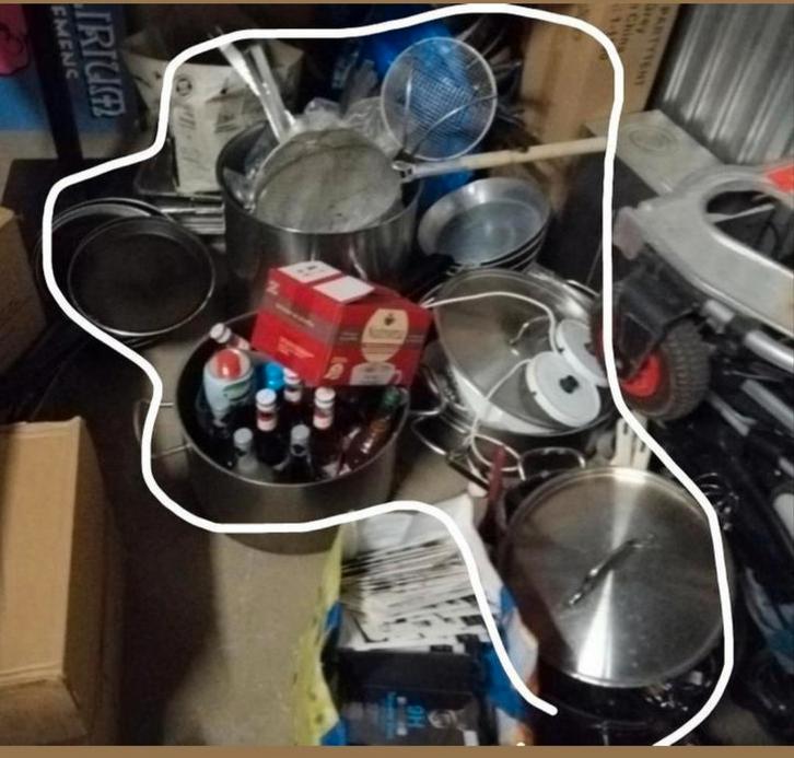 Mon 😀  SUPERBE ENSEMBLE de Grandes MARMITES PRO ?, Zakelijke goederen, Horeca | Overige, Ophalen