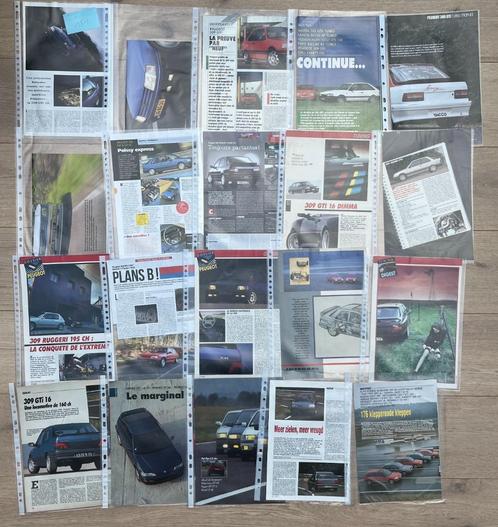 PEUGEOT 309 GTI - ARTIKELS, Boeken, Auto's | Folders en Tijdschriften, Peugeot, Ophalen of Verzenden