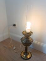 Authentieke koperen olielamp (nu gewone lamp), Antiek en Kunst, Antiek | Kandelaars, Ophalen