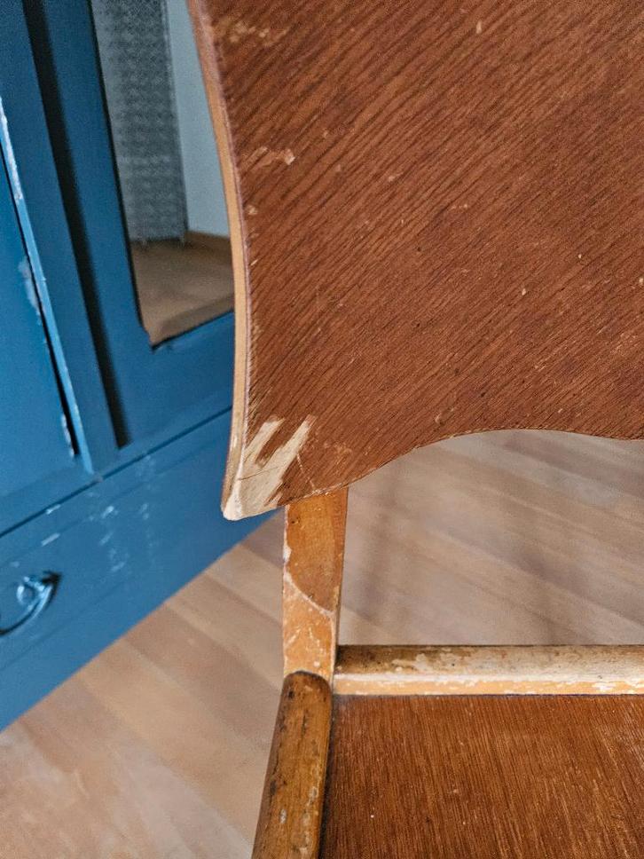 6 chaises Art Déco vintage, Maison & Meubles, Chaises, Utilisé, Cinq, Six Chaises ou plus, Bois, Brun, Enlèvement