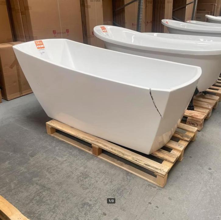 OP=OP Bad vrijstaand ligbad bad acryl 170x80x65 nr213, Huis en Inrichting, Woonaccessoires | Overige, Nieuw, Ophalen