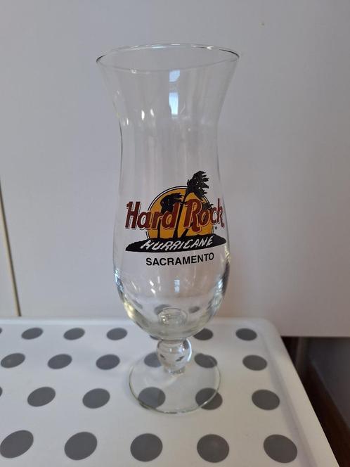 Sacramento Hard Rock Cafe Hurricane Glass, Verzamelen, Glas en Drinkglazen, Zo goed als nieuw, Overige typen, Ophalen