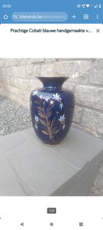 Magnifique vase bleu cobalt fait main, Enlèvement