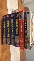 6 soorten puzzels, minimum 1000 stuks, Hobby en Vrije tijd, Denksport en Puzzels, Ophalen, 500 t/m 1500 stukjes, Zo goed als nieuw
