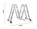 Nouvelle Echelle Pliant 4 x 5 Marches, 5.7 Mètres, Nieuw, Ophalen of Verzenden, Ladder, Opvouwbaar of Inschuifbaar