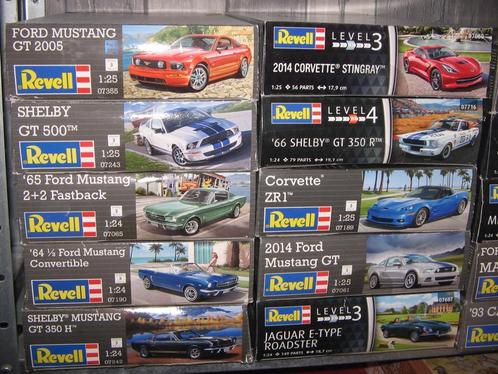 diverse revelbouwdozen van auto's op 1/25, Hobby en Vrije tijd, Modelbouw | Auto's en Voertuigen, Nieuw, Auto, Revell, Ophalen of Verzenden