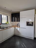 Keuken wit hoogglans - gedemonteerd incl. toestellen, Huis en Inrichting, Ophalen, Gebruikt, U-keuken, Wit