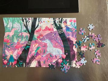 Puzzle Licornes de Crocodile Creek, 100 pièces, Enlèvement ou Envoi, Plus de 50 pièces, Comme neuf, 6 ans ou plus