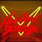 LED lamp neon stijl Hot Rod Garage (32.5x24.3cm), Ophalen of Verzenden, Nieuw, Lichtbak of (neon) lamp