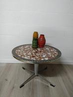 Vintage mozaïek salontafel | bijzettafeltje | sidetable, Ophalen, Zo goed als nieuw