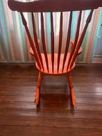 Houten schommelstoel - Windsor rocket chair style, Bois, Utilisé, Autres couleurs, Enlèvement ou Envoi