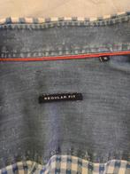 Hemd geruit blauw wit, State of art, maat M, Ophalen, Gedragen, Blauw, State of Art