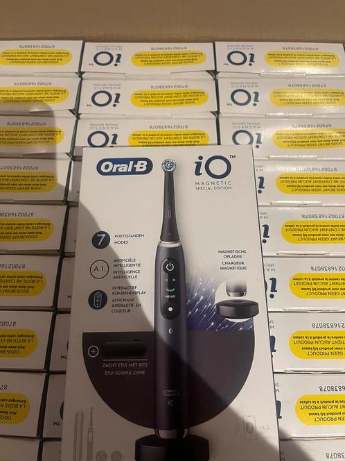 Te koop: Lot van 50x Oral-B iO Series 9 Bluetooth Black Onyx, Elektronische apparatuur, Persoonlijke Verzorgingsapparatuur, Nieuw