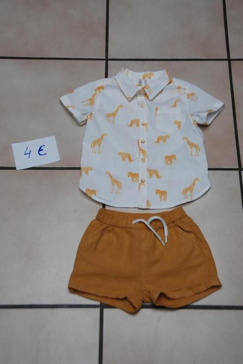 Leuke shorts en topsets voor babyjongens voor de zomer T80cm, Kinderen en Baby's, Babykleding | Maat 80, Zo goed als nieuw, Jongetje