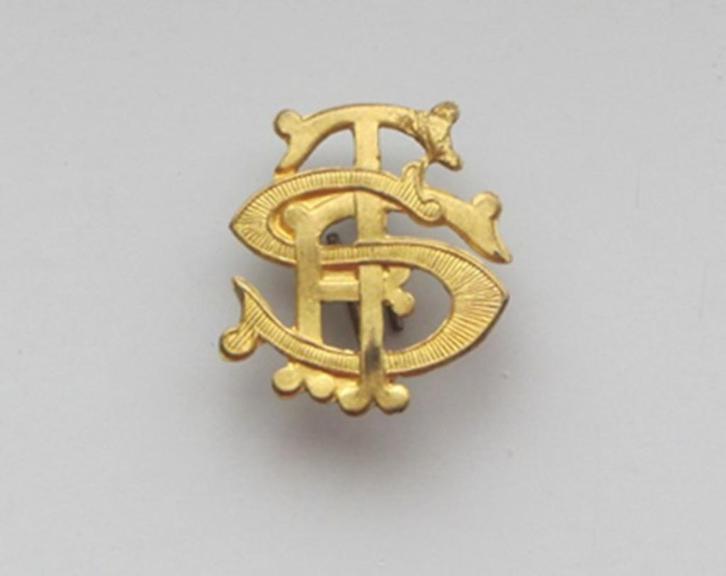 ABBL kenteken 'TSF' 'Télégraphie Sans Fil' 1915-1918 (2), Verzamelen, Militaria | Tweede Wereldoorlog, Ophalen of Verzenden