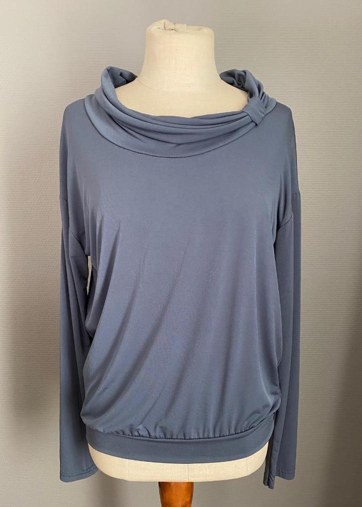 Grijs topje met lange mouwen Julie Mode maat M/L - NIEUW, Kleding | Dames, Topjes, Nieuw, Maat 38/40 (M), Grijs, Lange mouw, Verzenden