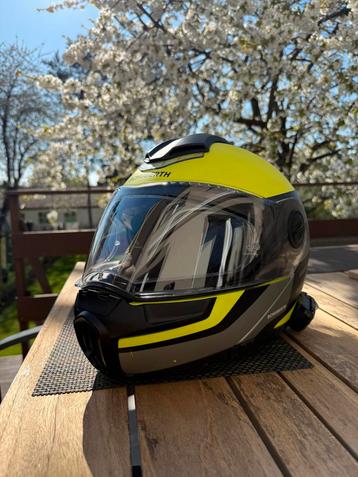 SCHUBERTH motorhelm fluorescerend geel/zilver/zwart, Motoren, Overige merken, M, Heren, Ophalen of Verzenden