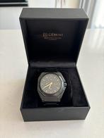 Gemini horloge zwart met gouden details 42mm NIEUW!, Bijoux, Sacs & Beauté, Montres | Hommes, Autres marques, Acier, Montre-bracelet