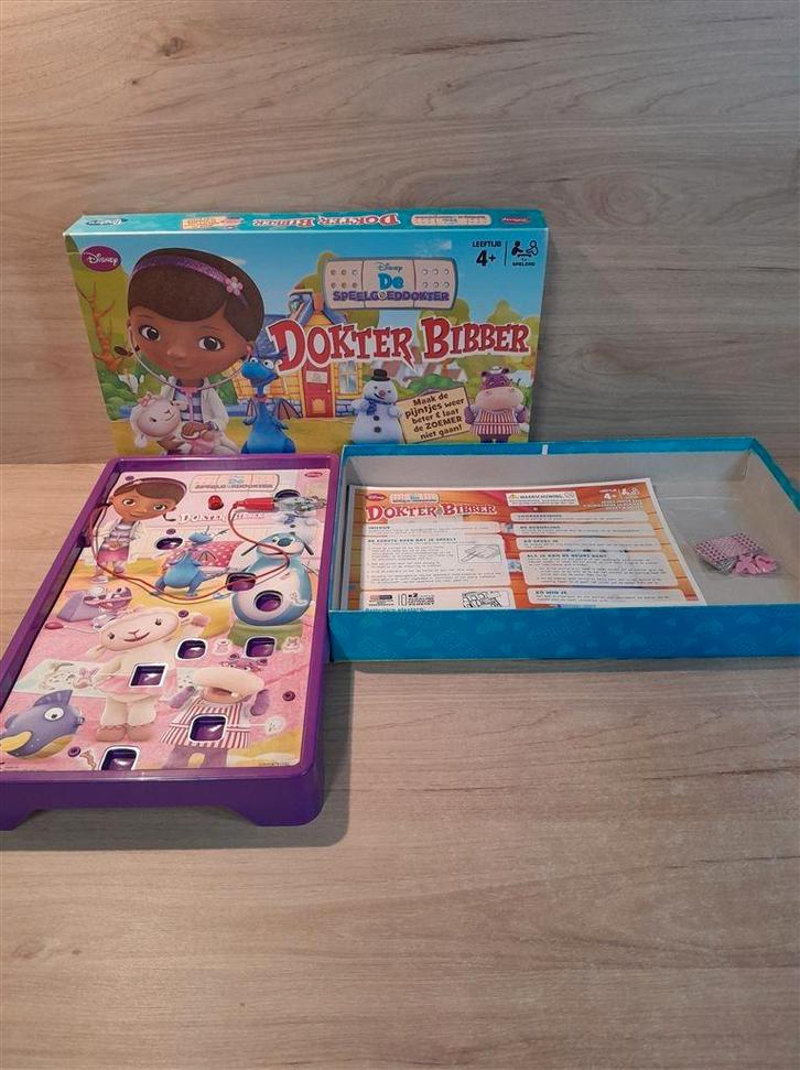 dokter bibber - de speelgoed dokter - s6192, Hobby en Vrije tijd, Gezelschapsspellen | Bordspellen, Zo goed als nieuw, Verzenden
