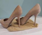 595C* Sergio ROSSI beige leren pumps met hoge hak (38), Pumps, Sergio Rossi, Verzenden, Beige
