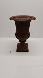 Urne / vase Médicis en fonte ancienne – 33 cm – Ø 24 cm, Enlèvement, Utilisé