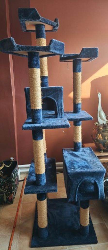 Mooie grote (180 cm) krabpaal/kattenmeubel, Dieren en Toebehoren, Krabmeubelen, Gebruikt, Krabpaal, Ophalen