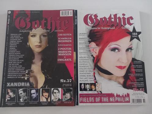 2x  Gothic Magazine Goth Rock EBM Electro Industrial Metal, Boeken, Muziek, Ophalen of Verzenden