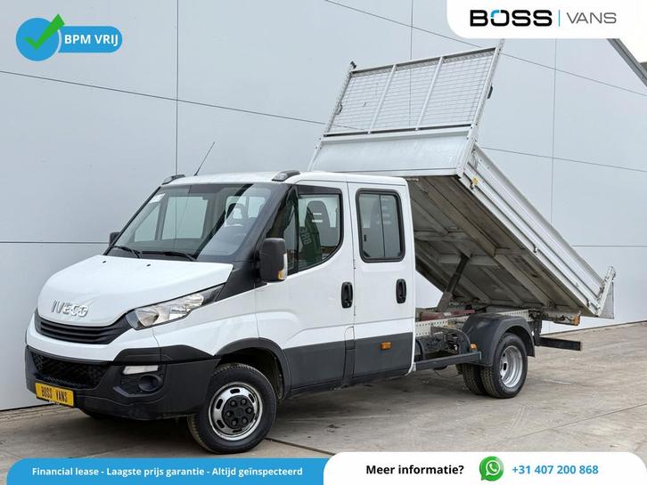 Iveco Daily 35C14 2.3 Dubbele Cabine Dubbellucht 7 Stoelen A, Auto's, Bestelwagens en Lichte vracht, Bedrijf, Te koop, ABS, Airconditioning