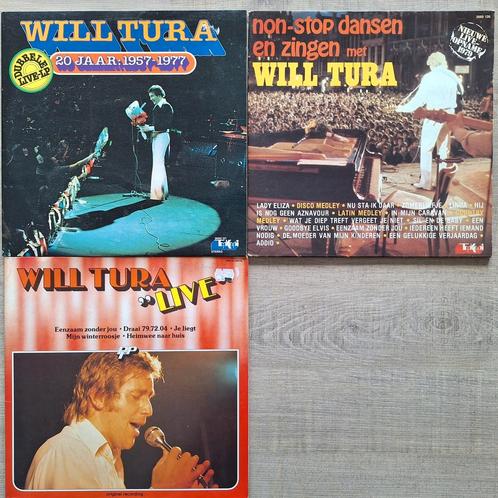 3x Will Tura : Live, 20 jaar en non-stop, Cd's en Dvd's, Vinyl | Nederlandstalig, Gebruikt, Ophalen of Verzenden