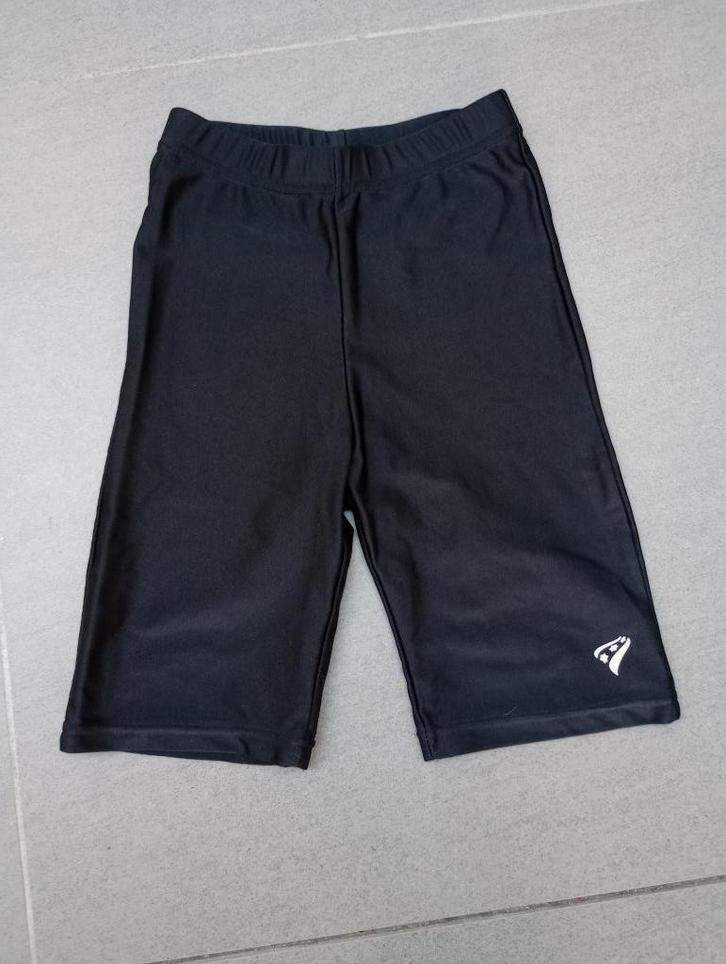 zwarte spanshort Rucanor small, Kleding | Dames, Sportkleding, Zo goed als nieuw, Overige typen, Maat 36 (S), Zwart, Ophalen of Verzenden