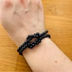 Armband met parelstrik, Overige materialen, Zwart, Nieuw, Ophalen of Verzenden