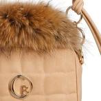 Caroline Biss handtas beige met afneembaar nep pelsje, Handtassen en Accessoires, Ophalen of Verzenden, Nieuw, Beige, Handtas
