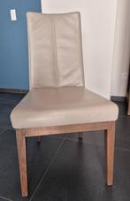 6 Eiken stoelen met lederen bekleding, Huis en Inrichting, Ophalen, Gebruikt, Overige kleuren, Vijf, Zes of meer stoelen