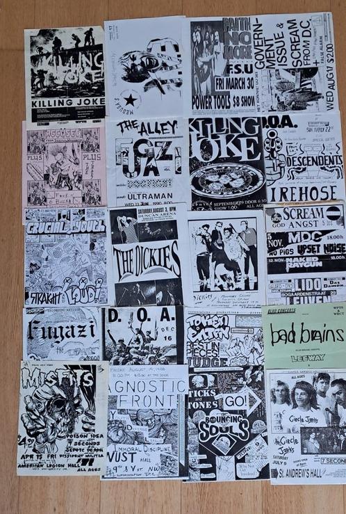 lot flyers -  punk hardcore  +150 stuks, Cd's en Dvd's, Vinyl | Hardrock en Metal, Gebruikt, Ophalen of Verzenden